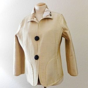 NEW Patty Kim Reversible Jacket Cotton + Silk